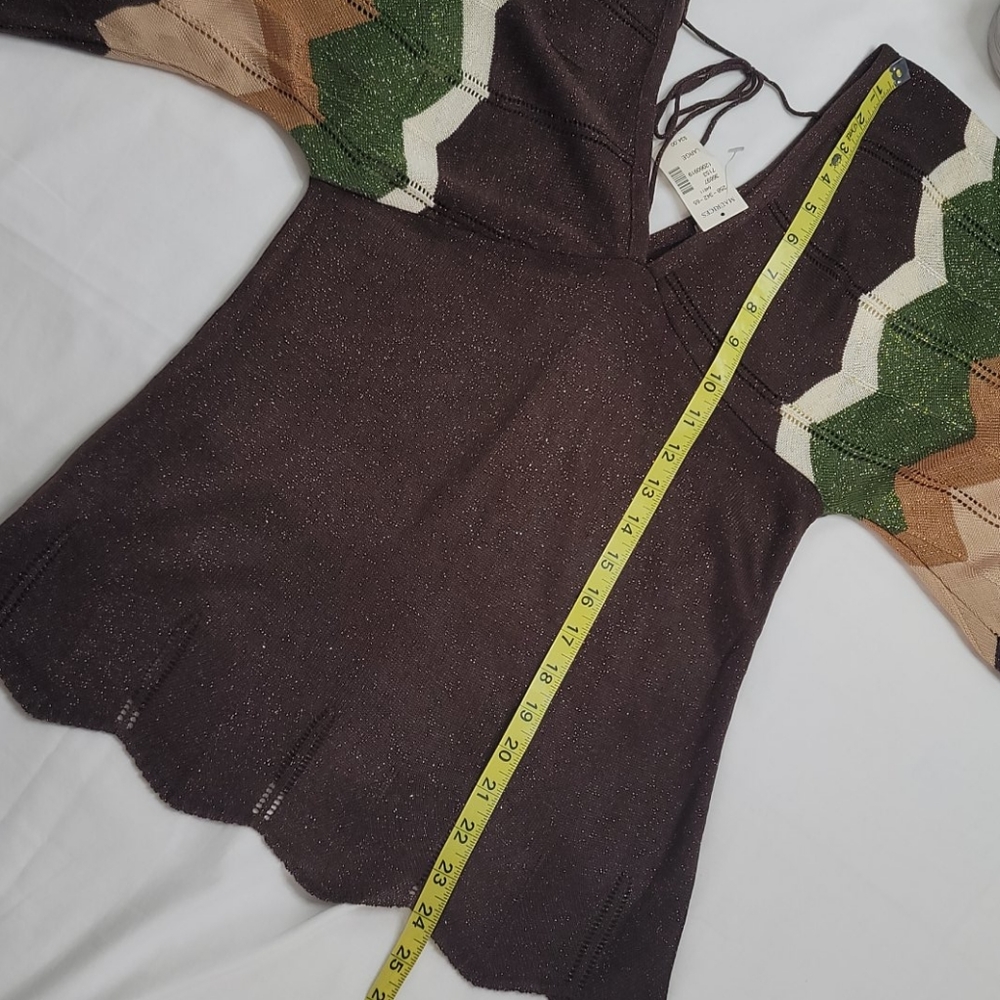 Maurices Studio Y brown top sz Large NWT - Picture 5 of 12